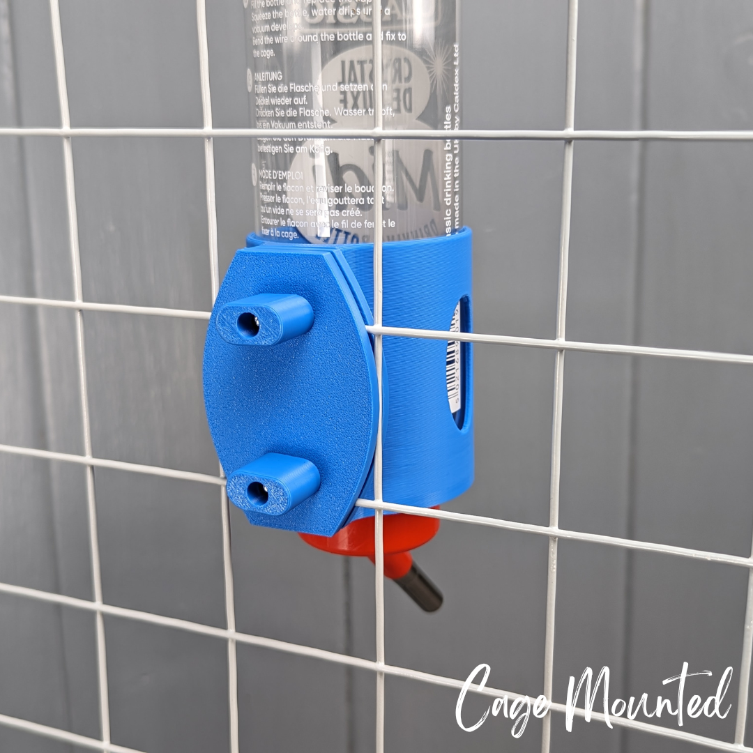 SINGLE Cage/Wall Mounted Water Bottle Holder - Sky Blue - TRADE