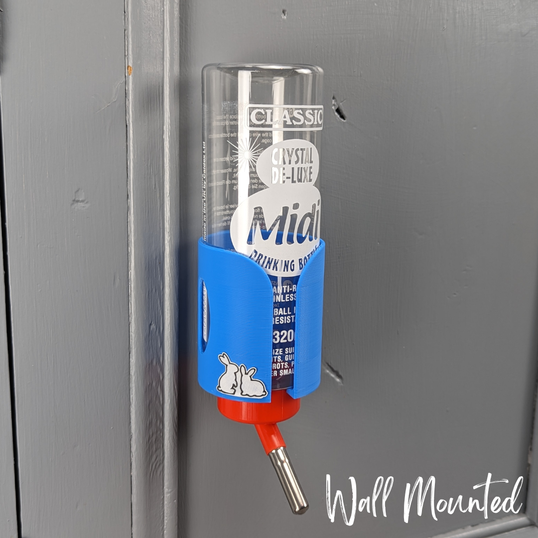 SINGLE Cage/Wall Mounted Water Bottle Holder - Sky Blue - TRADE