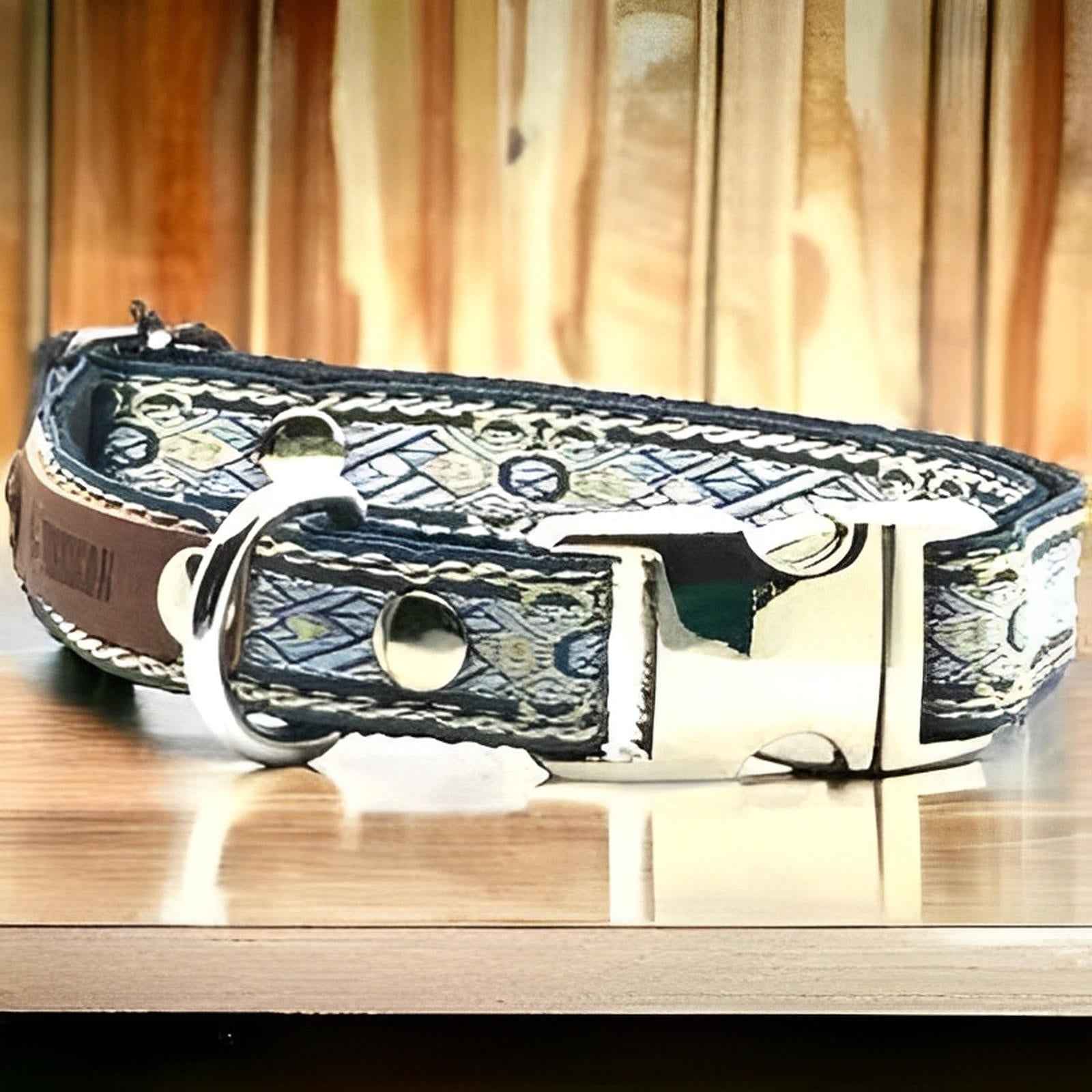 Engraved Cotton Dog Collar for Small Breeds