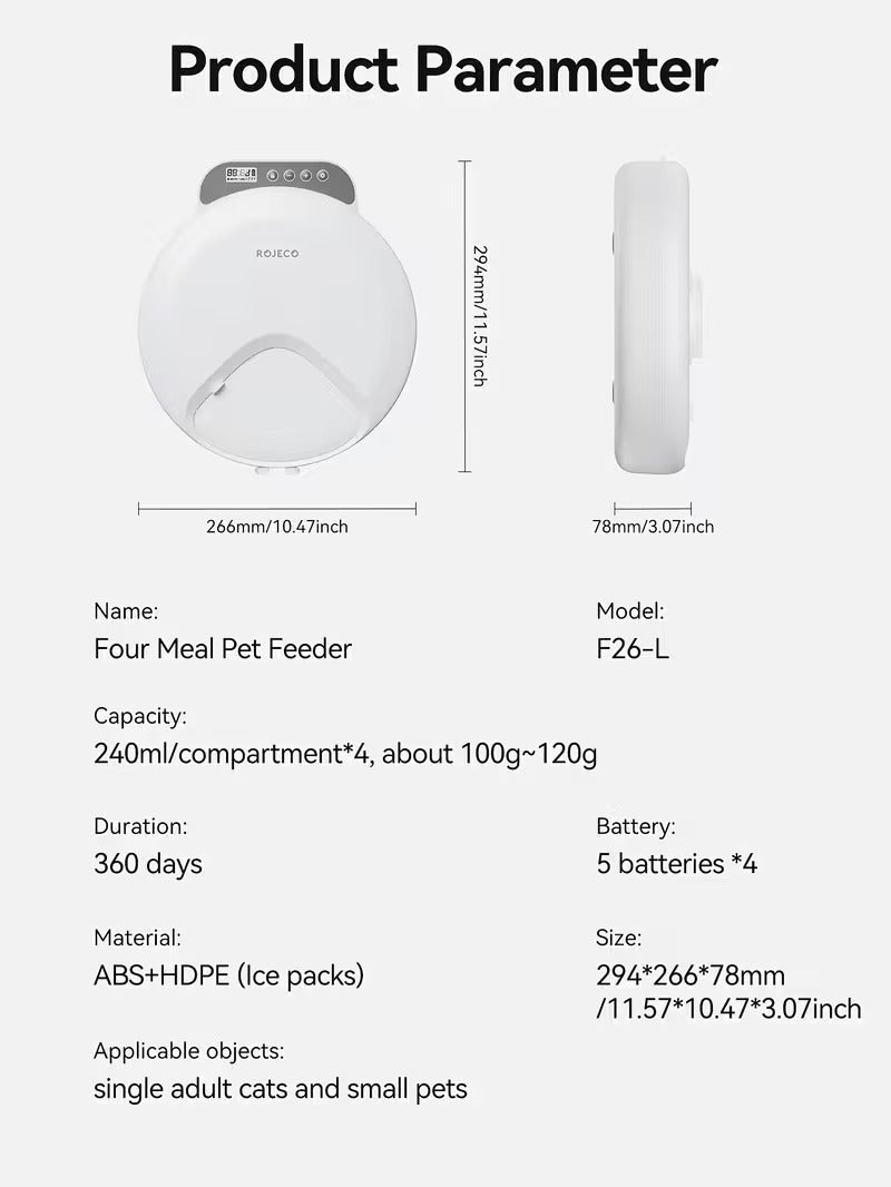 NNETM Wireless Smart Pet Feeder for Cats and Dogs